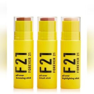 Forever 21 All-Over Makeup Stick Set - Bronzing, Blush, Highlighting